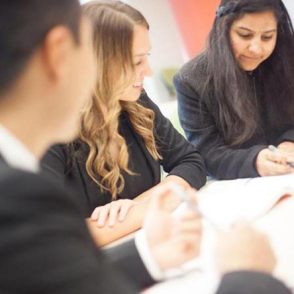 Students sitting