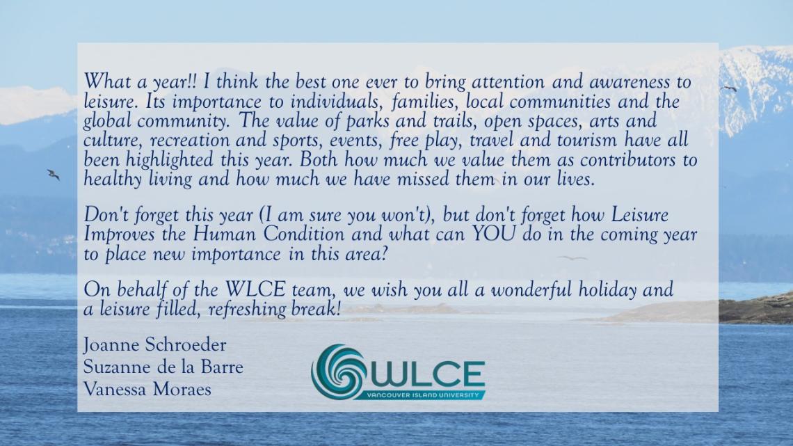 wlce holiday message